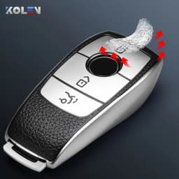 PU+TPU Car Remote Key Cover Case Shell For Mercedes Benz A C E S G GLS CLA Class W213 W177 W205 W222 X167 W176 AMG Accessories