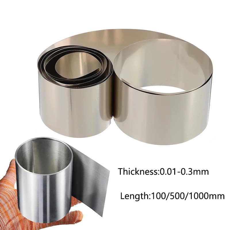 1pcs Stainles Steel Sheet Silver 304 Stainless Steel Fine Plate Sheet Foil Thickness 0.01mm-0.3mm For Precision Machinery