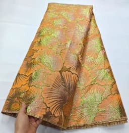 Pink African Lace Fabric 2024 High Quality Brocade Jacquard Fabric Nigerian French Organza Lace Fabric for Party Dress 5 Yards