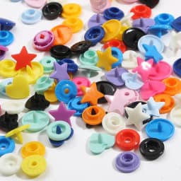 10/20sets Heart/Star Shaped T5 Plastic Snap Button Fastener Press Buttons For Baby Clothes Clips Buttons Garment Accessories