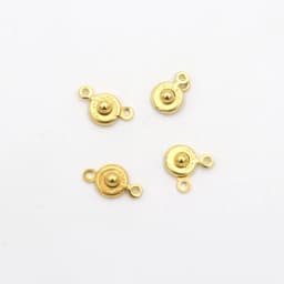 30sets Metal Snap Button Beads Clasps For Jewelry Finding Earring Beaded Pendant Connector DIY Accessories