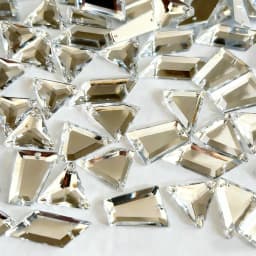 170Pcs Mirror Silver Bags Shoes Clothes Design Diy Sew on Lace Rhinestones Stones Crystals Strass For Crafts Costume Accessories