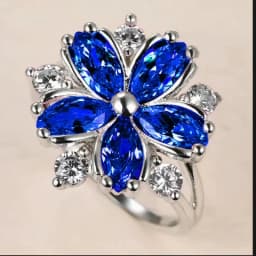 Milangirl Pink Flower Rings for Women Luxury Plant Floral Design Red Zircon Birthstone Ring Engagement Jewelry Whole Sale