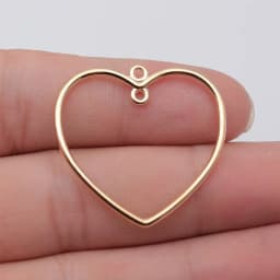 WYSIWYG 10pcs 32x35mm 6 Colors Hollow Heart Connector Charms Pendant For Jewelry Making DIY Jewelry Findings
