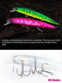 TSURINOYA Suspending Minnow Fishing Lure DW78 92mm 9g Long Casting Pike 3 Hooks Hard Bait Crank Bait Wobbler Jerkbait