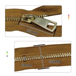30/40/50/60/70/80cm 5# Colorful High Quality Open-End Auto-Lock Gold Metal Zipper Diy Handcraft For Clothing Garment Pocket
