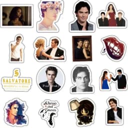 10/30/50 PCS Horror Vampire Diaries American TV Series Graffiti Laptop Luggage Skateboard Guitar Waterproof Stickers Wholesale