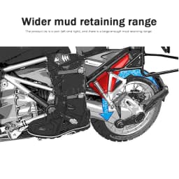 Rear Wheel Mudsling Inner Fender Mudguard Extension Splash Guard Pillion Footrest Holder For BMW R1200GS R1250GS LC Adventure