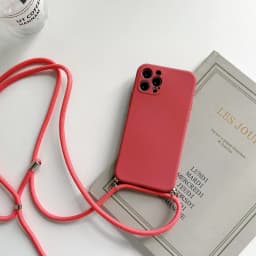 Crossbody Necklace Strap Lanyard Cord Liquid Silicone Phone Case For iphone 16 15 14 13 12 MiNi 11 Pro X XR XS Max 7 8Plus Cover
