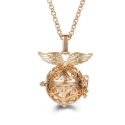 New Mexico Chime Music Ball Caller 4 Colors Owl Pendant Vintage Pregnancy Aroma Necklace Essential Oil Diffuser Lockets Jewelry