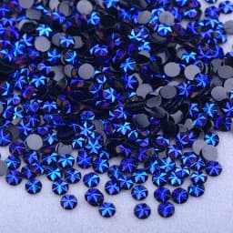 JUNAO 500pcs 5mm Mix Color Flowers Resin Nail Rhinestones Jelly AB Crystal Flatback Nail Stickers for Face Nail Art Decoration