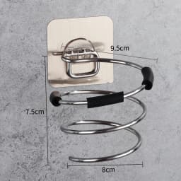 Bathroom Hair Dryer Holder Blower Home Organizer Adhesive Wall Mounted Nail Free No Trace Stickers Hair Care Dryer Storage Rack