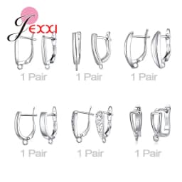 New Popular Design Package Selling Earring Findings For DIY 925 Sterling Silver Earring Components For Women Fashion Model