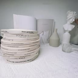 100 Yards Cotton Ribbon Customized Logo Wedding Decorate Handmade Mark Label Cake Flower Store Gift Package