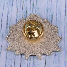 Girl witchcraft magic pin