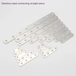 Stainless Steel Straight Flat Corner Brackets Straight Mending Plates Repair Fixing Corner Protector Furniture Fittings