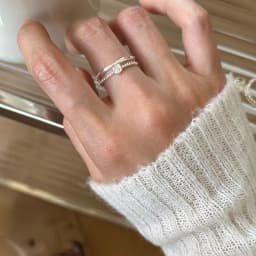 VENTFILLE 925 Sterling Silver Ring for Women Girl Gift Flower Bow Love Combination Ins Niche Jewelry Dropship Wholesale