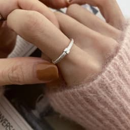 VENTFILLE 925 Sterling Silver Ring for Women Girl Gift Flower Bow Love Combination Ins Niche Jewelry Dropship Wholesale