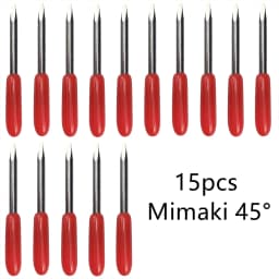 15pcs 45 Degree Mimaki Plotter Vinyl Cutter Knife Blades for Mimaki Cutting Milling Carving Tool Wear Resisting Durable