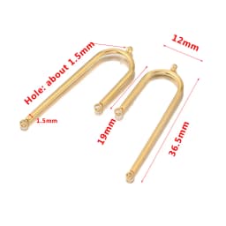 10pcs/lot Stainless Stee Connectros DIY Earrings Findings L Long Connecting for Jewelry Making Supplies Wholesale Accessories
