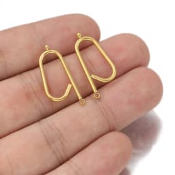 10pcs/lot Stainless Stee Connectros DIY Earrings Findings L Long Connecting for Jewelry Making Supplies Wholesale Accessories