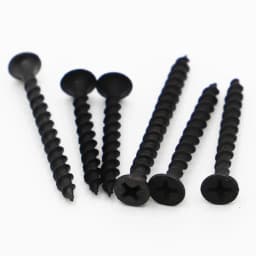 20pcs Black Fibreboard Carbon Steel Flat Countersunk Head Screws Cross Self-tapping Wood Screw M3.5 M4