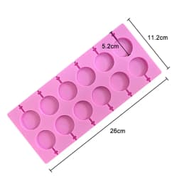 Silicone World Silicone Lollipop Molds Chocolate and Candy Molds Cake Mold Variety Shapes Cake Decorating Form Silicone Bakeware
