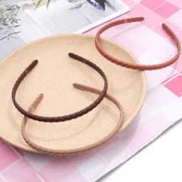 1PCS New Fashion Morandi Color Frosted Hair Bundle Headband Simple Braid Headband Hair Accessories