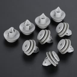 25Pcs Car Plastic Interior Attaching The Door Card Panel Grey Trim Clips Fastener 91560-slj-j01 for Honda Civic CR-V Accord Jazz