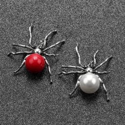 Fun creative metal spider brooch coat clothing pin insect brooches gift