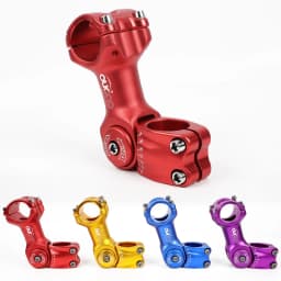 Adjustable MTB Stem 0-60 Degree Adjust Stem 25.4/31.8mm Bike Handlebar Riser 90-130mm Colorful Stemming Bicycle Pieces