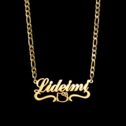 Atoztide New Custom Name Necklaces Personalized Fashion Stainless Steel Bottom Decoration Pendant Heart Letter for Women Jewelry