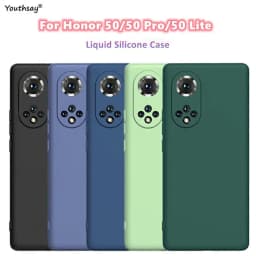 For Honor 50 Case For Huawei Honor 50 X8 Nova 9 SE Cover Coque Original Liquid Silicone Phone Bumper for Honor 50