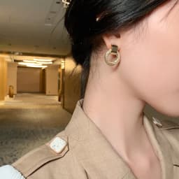 Retro Metallic Gold Colour Multiple Small Circle Pendant Earrings 2025 Jewelry Fashion Wedding Party Unusual Earrings For Woman