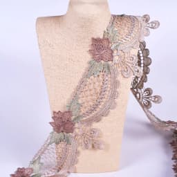 1Yard Embroidery Pink Lace Fabric Trim Ribbon DIY Lace Skirt Curtain Bags Accessories Sewing Repair