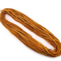 2Yards 0.9cm Golden Silver Wavy Lace Trim Ribbon Clothing Silk Headwear Home Textile Accessories Handmade Lace