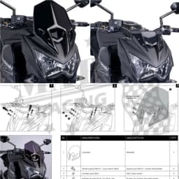 Motorcycler Sport Windshield WindScreen Viser Visor Fit For KAWASAKI Z800 Z-800 2012 2013 2014 2015 2016 z800 Z 800 12-16