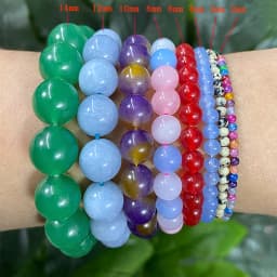 Smooth Natural Green Labradorite Round Loose Beads For Making Jewelry DIY Bracelet Ear Studs Accessories 15'' Inch 4/6/8/10/12mm