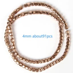 Color Retention Rose Gold Plated Hematite Beads Natural Rondelle Beads For Jewelry Making DIY Charms Bracelet Accessories 15''