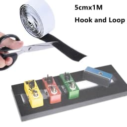 2pcs Guitar Effects Pedal Board Mounting Tape Hook And Loop Pedalboard 5cmx1M Strong Adhesive Electric Guitar Accessories
