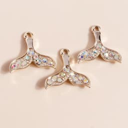 Leslie 10pcs 16*22mm Gold Silver Color Mum Son Crystal Cat Moon Charms for Necklaces Earrings Jewelry Making Accessories