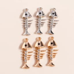 Leslie 10pcs 16*22mm Gold Silver Color Mum Son Crystal Cat Moon Charms for Necklaces Earrings Jewelry Making Accessories