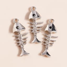 Leslie 10pcs 16*22mm Gold Silver Color Mum Son Crystal Cat Moon Charms for Necklaces Earrings Jewelry Making Accessories