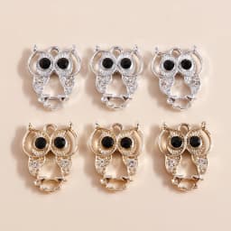Leslie 10pcs 16*22mm Gold Silver Color Mum Son Crystal Cat Moon Charms for Necklaces Earrings Jewelry Making Accessories