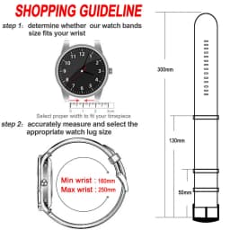 HEMSUT Watch Band Nylon One Piece Replace Seatbelt Wrist Straps For Man Or Women 18mm 20mm 22mm 24mm