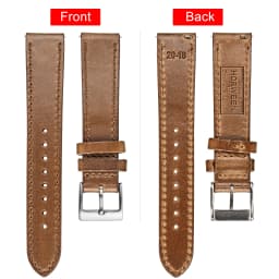 High Quality Horween Genuine Leather Straps Brown Soft Wrap Handmade Cowhide Wrist Bands 18mm 20mm 22mm
