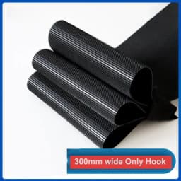 1Meter 300mm Wide Hook and Loop Tape Strips Sew-on No-adhesive Fastener Hook Tape Black For DIY Crafts Home Clothing Accessories