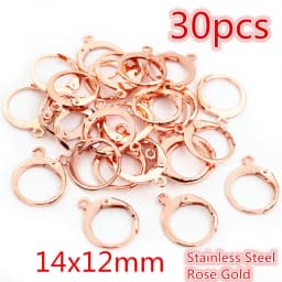 20-50pcs Fashion Bronze Rhodium Gold Silver Plated French Earring Hooks Wire Settings DIY Jewelry Making Findings Accessories
