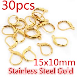20-50pcs Fashion Bronze Rhodium Gold Silver Plated French Earring Hooks Wire Settings DIY Jewelry Making Findings Accessories