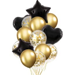 14/10pcs Gold Sliver Latex Heart Valentine's Day Balloons Metallic Gender Reveal Globos Baby Shower Wedding Birthday Party Decor